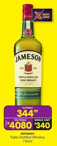 Shoprite Jameson Triple Distilled Whiskey offer