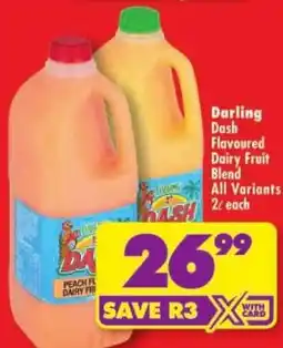 Shoprite Darling Dash Flavoured Dairy Fruit Blend offer