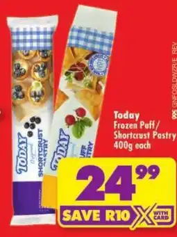 Shoprite Today Frozen Puff/Shortcrust Pastry offer