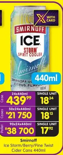 Shoprite Smirnoff Ice Storm offer