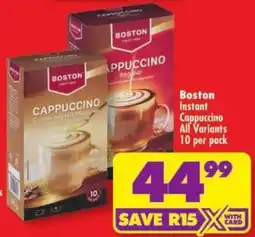 Shoprite Boston Cappuccino offer