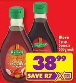 Shoprite Illovo Syrup Squeeze offer