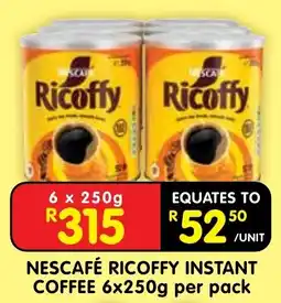 Shoprite NESCAFÉ RICOFFY INSTANT COFFEE offer