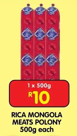 Shoprite Rica Mongola Meats Polony offer
