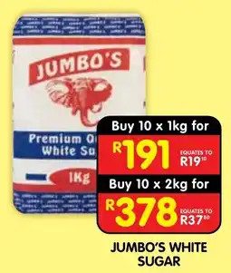Shoprite JUMBO'S WHITE SUGAR offer