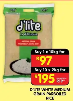 Shoprite D'Lite White Medium Grain Parboiled Rice offer