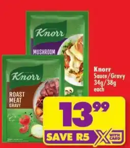 Shoprite Knorr Sauce/Gravy offer