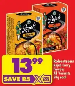 Shoprite Robertsons Rajah Curry Powder offer