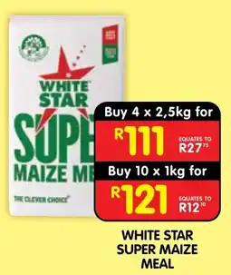 Shoprite White Star Super Maize Meal offer