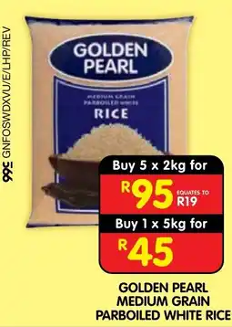Shoprite GOLDEN PEARL MEDIUM GRAIN PARBOILED WHITE RICE offer