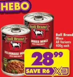 Shoprite Bull Brand Mince offer