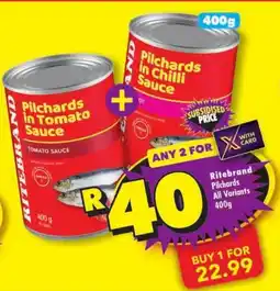 Shoprite Ritebrand Pilchards offer