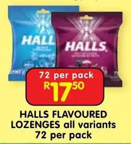 Shoprite HALLS FLAVOURED LOZENGES offer