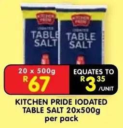 Shoprite Kitchen Pride Iodated Table Salt offer