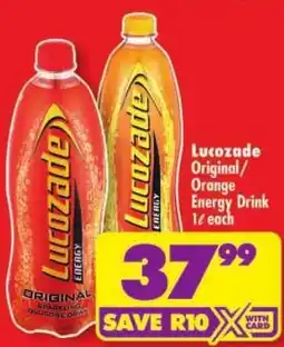 Shoprite Lucozade Original/Orange Energy Drink offer