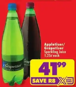 Shoprite Appletiser/ Grapetiser Sparkling Juice offer