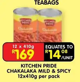Shoprite Kitchen Pride Chakalaka Mild & Spicy offer