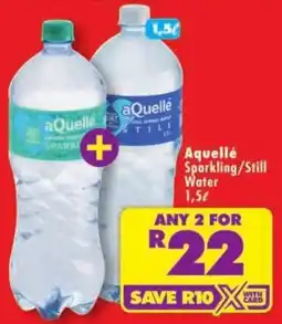 Shoprite Aquellé Sparkling/Still Water offer