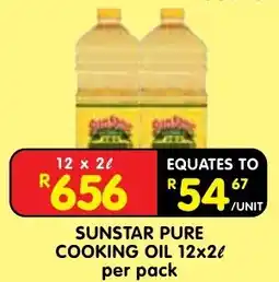 Shoprite Sunstar Pure Cooking Oil offer