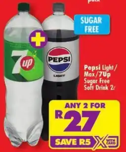 Shoprite Pepsi Light/Max/7Up Sugar Free Soft Drink offer