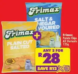 Shoprite Frimax Potato Chips All Variants offer