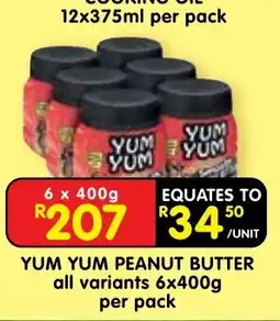Shoprite YUM YUM PEANUT BUTTER offer