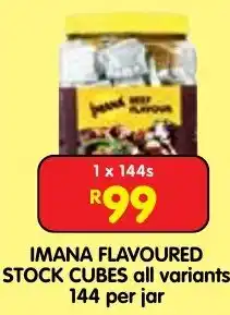 Shoprite IMANA FLAVOURED STOCK CUBES offer