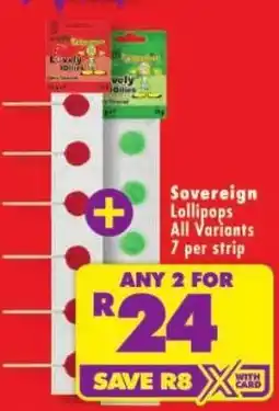 Shoprite Sovereign Lollipops offer