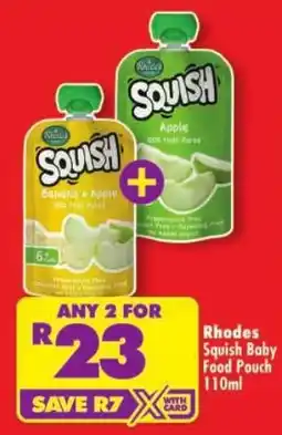Shoprite Rhodes Squish Baby Food Pouch offer