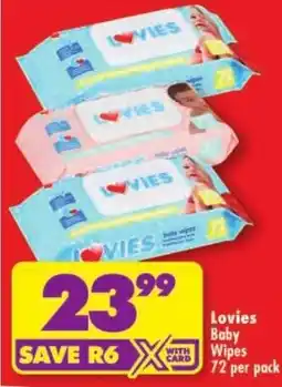Shoprite Lovies Baby Wipes offer