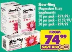 Shoprite Slow-Mag Magnesium Fizzy Supplements offer
