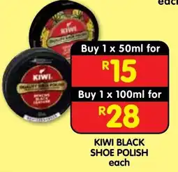 Shoprite KIWI BLACK SHOE POLISH offer