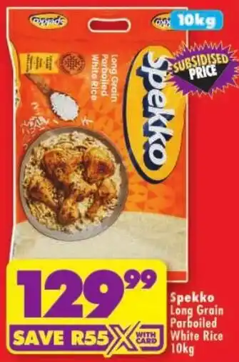 Shoprite Spekko Long Grain Parboiled White Rice offer