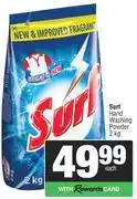 Spar Surf Hand Washing Powder-2Kg Each offer