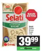 Spar Selati Golden Brown Sugar-2Kg offer