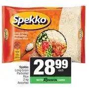 Spar Spekko Long Grain Parboiled Rice-2Kg offer