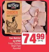 Spar Your Butcher By Spar Fresh Chicken Braai Pack Assorted-Per Kg offer