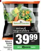 Spar Nature's Garden Mixed Vegetables-900g offer