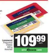 Spar Lancewood Prepacked Cheese Assorted-600g offer