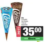 Spar Ola Cornetto Ice Cream Assorted-For 2 x 110ml offer
