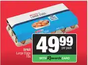 Spar 0Spar Large Eggs-18s Per Pack offer