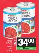Spar Spar Tomato & Onion Mix-For 2 x 410g offer