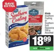 Spar Hinds Southern Coating Or Southern Grill Seasoning Assorted-200g offer