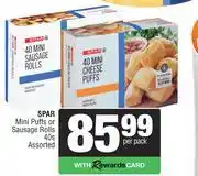 Spar Spar Mini Puffs Or Sausage Rolls Assorted-40s Per Pack offer