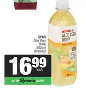 Spar Spar Aloe Vera Drink Assorted-500ml Each offer