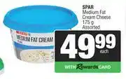 Spar Spar Medium Fat Cream Cheese Assorted-175g offer