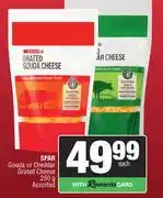 Spar Spar Gouda Or Cheddar Grated Cheese Assorted-250g offer