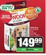 Spar Spar Woof Dry Chunks Assorted-8Kg offer