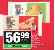 Spar Spar Cheddar Or Gouda Processed Cheese Slices-400g offer