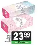 Spar Spar Facial Tissues Assorted-200s Per Pack offer